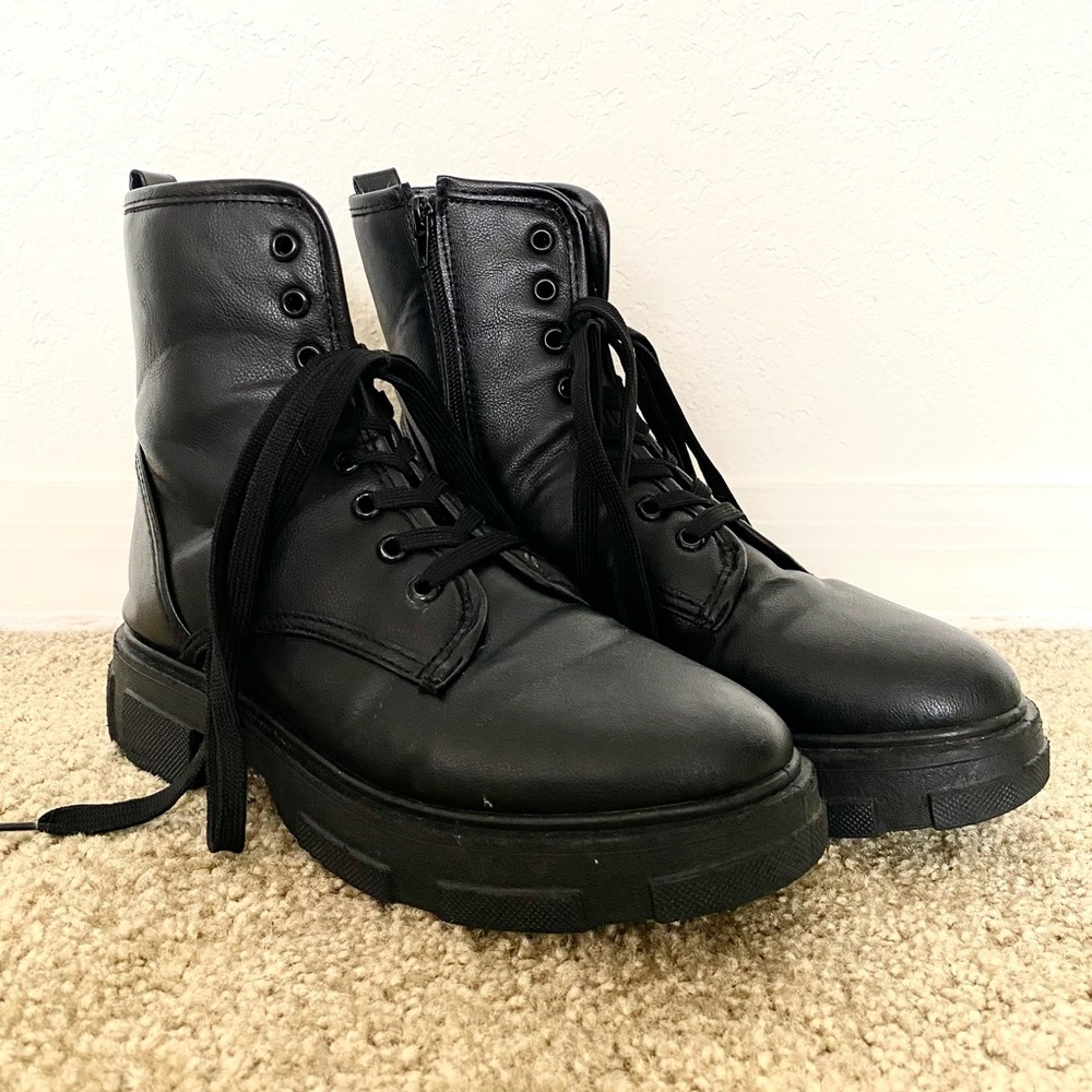 Chaos Commander Lace-Up Booties